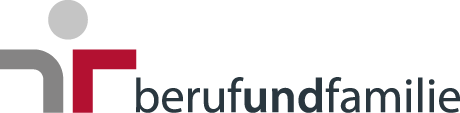 Logo der Auszeichnung für "beruf und familie" mit einem Link zur Website www.familieundberuf.at